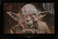 8y0330 YODA 24x36 commercial poster 1997 Jedi Master, cool photomosaic image!