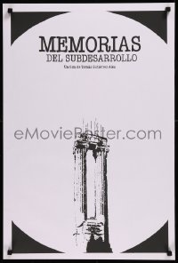 8y0660 MEMORIES OF UNDERDEVELOPMENT Cuban R1990s Memorias del subdesarrollo, black title design!