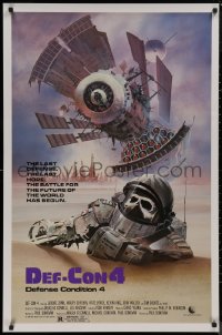 8y0932 DEF-CON 4 1sh 1984 Canadian sci-fi, really cool post-apocalyptic artwork by Rudy Obrero!