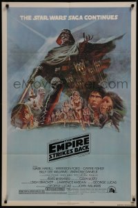 8y0946 EMPIRE STRIKES BACK style B NSS style 1sh 1980 George Lucas classic, art by Tom Jung!