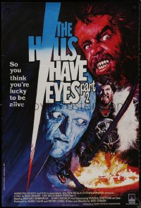 8y0738 HILLS HAVE EYES 2 English 1sh 1985 Wes Craven horror, Michael Berryman, different!