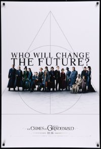 8y0951 FANTASTIC BEASTS: THE CRIMES OF GRINDELWALD int'l teaser DS 1sh 2018 who will change the future?