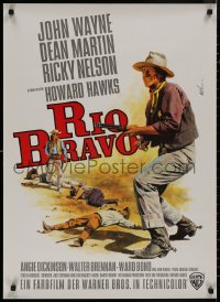 8y0509 RIO BRAVO German R1969 John Wayne, Ricky Nelson, Martin, Brennan, Hawks, art by Mascii!