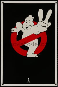 8y0977 GHOSTBUSTERS 2 teaser 1sh 1989 Ivan Reitman, best huge image of ghost logo, no text design!