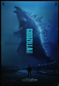 8y0981 GODZILLA: KING OF THE MONSTERS teaser DS 1sh 2019 great full-length image of the creature!