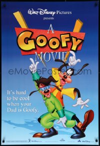 8y0986 GOOFY MOVIE DS 1sh 1995 Walt Disney, it's hard to be cool when your dad is Goofy, blue style!