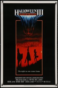 8y0995 HALLOWEEN III 1sh 1982 Season of the Witch, horror sequel, the night no one comes home!