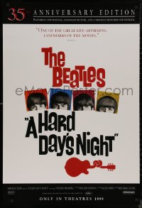 8y1000 HARD DAY'S NIGHT advance 1sh R1999 The Beatles in their first film, John, Paul, George & Ringo!