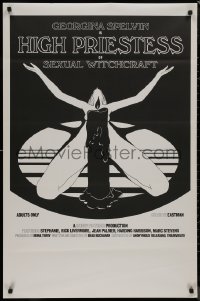 8y1015 HIGH PRIESTESS OF SEXUAL WITCHCRAFT 1sh 1973 Georgina Spelvin, sexy art of woman w/candle!
