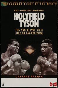 8y1018 HOLYFIELD VS TYSON TV 1sh 1991 World Heavyweight Championship boxing, the fight that never was!