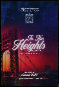 8y1032 IN THE HEIGHTS teaser DS 1sh 2020 New York City, musical stage play by Lin-Manuel Miranda!