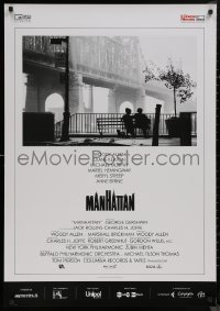 8y0791 MANHATTAN Italian 1sh R2017 classic image of Woody Allen & Diane Keaton by bridge!