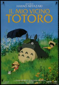 8y0793 MY NEIGHBOR TOTORO Italian 1sh 2009 classic Hayao Miyazaki anime cartoon, great image!