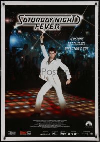 8y0797 SATURDAY NIGHT FEVER Italian 1sh R2017 image of disco dancer John Travolta, director's cut!