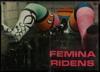 8y0810 LAUGHING WOMAN Italian 27x38 pbusta 1969 Femina ridens, Niki de Saint-Phalle sculpture!