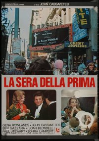 8y0814 OPENING NIGHT Italian 27x38 pbusta 1978 directed by John Cassavetes, Gena Rowlands!