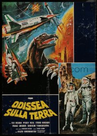 8y0822 X FROM OUTER SPACE Italian 27x38 pbusta R1970s different art of monster grabbing spaceships!