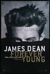 8y0228 JAMES DEAN: FOREVER YOUNG 27x40 video poster 2005 Martin Sheen narrated, classic image of Dean!