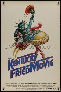 8y1071 KENTUCKY FRIED MOVIE 1sh 1977 John Landis directed comedy, wacky tennis shoe art!