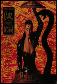 8y1085 LAIR OF THE WHITE WORM 1sh 1988 Ken Russell, image of sexy Amanda Donohoe with snake shadow!