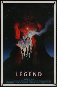 8y1089 LEGEND 1sh 1986 Tom Cruise, Mia Sara, Tim Curry, Ridley Scott, cool fantasy artwork!