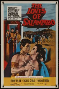 8y1103 LOVES OF SALAMMBO int'l 1sh 1962 barbarian Edmund Purdom & sexy Jeanne Valerie!