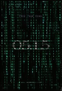 8y1117 MATRIX RELOADED holofoil teaser 1sh 2003 by Wachowskis, free your mind on 05.15!