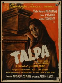 8y0410 TALPA Mexican poster 1956 Alfredo B. Crevenna, Victor Manuel Mendoza, artwork of Lilia Prado!