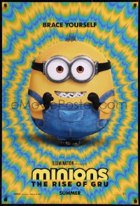 8y1127 MINIONS: THE RISE OF GRU advance DS 1sh 2021 CGI sequel, colorful image, brace yourself!