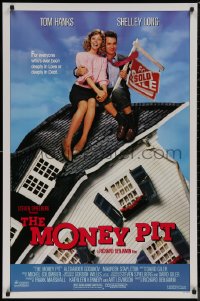 8y1131 MONEY PIT 1sh 1986 Steven Spielberg, Tom Hanks & Shelley Long are deeply in love & debt!