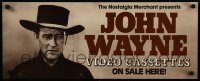 8y0229 JOHN WAYNE 11x28 video poster 1986 close-up of The Duke, John Wayne!