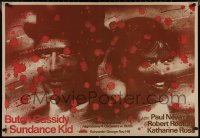 8y0480 BUTCH CASSIDY & THE SUNDANCE KID Polish 26x38 1983 art of Newman & Redford by Swierzy!