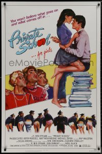 8y1175 PRIVATE SCHOOL 1sh 1983 Cates, Modine, you won't believe what goes on & what comes off!