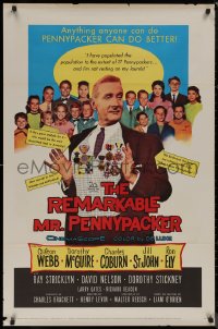 8y1192 REMARKABLE MR. PENNYPACKER 1sh 1959 Clifton Webb, he can do it better than anyone!