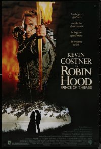 8y1205 ROBIN HOOD PRINCE OF THIEVES 1sh 1991 cool image of Kevin Costner, for the good of all men!
