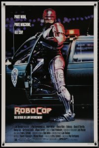 8y1206 ROBOCOP 1sh 1988 Paul Verhoeven, full-length cyborg policeman Peter Weller by Mike Bryan!