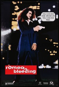 8y1215 ROMEO IS BLEEDING teaser 1sh 1994 image of sexy Lena Olin, you can dig one grave or two!
