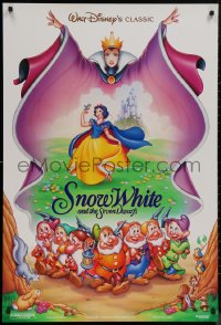 8y1245 SNOW WHITE & THE SEVEN DWARFS DS 1sh R1993 Disney animated cartoon fantasy classic!