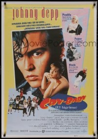 8y0492 CRY-BABY Spanish 1990 directed by John Waters, Johnny Depp is a doll, Amy Locane!