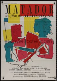 8y0496 MATADOR Spanish 1986 Pedro Almodovar, Antonio Banderas, cool Berlanga art!