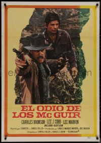8y0497 MEANEST MEN IN THE WEST Spanish 1979 completely different images of Charles Bronson, Cobb!