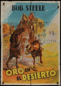 8y0502 SON OF OKLAHOMA Spanish 1936 different cowboy western wagon action art by Soligo, ultra rare!