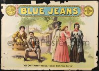 8y0244 BLUE JEANS 21x29 stage poster 1890 great art, you can't marry her cause she's your sister!