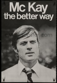 8y0344 CANDIDATE 23x34 special poster 1972 different image of Robert Redford on faux campaign poster!