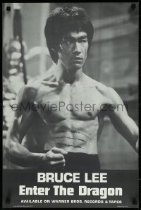 8y0202 ENTER THE DRAGON 18x28 music poster 1973 Bruce Lee, soundtrack from film that made him a legend