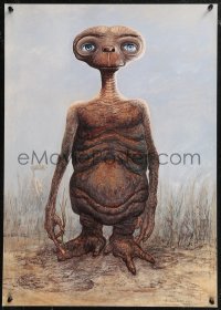8y0349 E.T. THE EXTRA TERRESTRIAL 19x27 special poster 1990s full-length Carlo Rambaldi art!