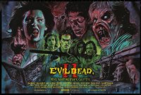 8y0065 EVIL DEAD 2 signed #123/250 24x36 art print 2015 by Graham Humphrey, art of Bruce Campbell!