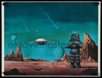 8y0357 FORBIDDEN PLANET 18x23 special poster 1978 Robby the Robot by Vincent Di Fate for Cinefantastique!