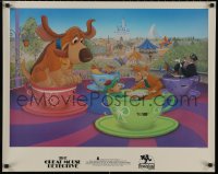 8y0361 GREAT MOUSE DETECTIVE 24x30 special poster 1986 Disneyland, tribute for 31st birthday, tea cup ride!