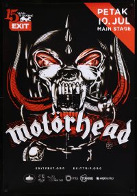 8y0213 MOTORHEAD 27x39 Serbian music poster 2015 Exit Festival, great horror skull art!